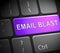 Email Blast Newsletter Promotion Delivering 3d Illustration