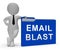 Email Blast Newsletter Promotion Delivering 3d Rendering