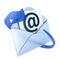 Email blue symbol
