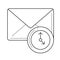 Email check line icon.