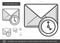 Email check line icon.