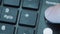 Email. Close-up of an e-mail envelope icon on a computer keyboard button.