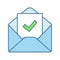 Email confirmation color icon