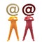 Email contact and support centre icon symbol