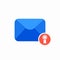 Email envelope invitation mail stamp icon