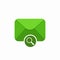 Email envelope letter magnifier mail search zoom icon