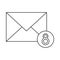 Email envelope received social media outline