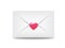 Email envelope sealed with heart