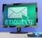 Email Etiquette Electronic Message Rules 3d Rendering