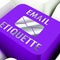 Email Etiquette Electronic Message Rules 3d Rendering