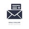 email evelope icon on white background. Simple element illustration from UI concept