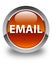 Email glossy brown round button