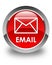 Email glossy red round button