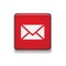 Email icon button vector