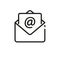 Email icon. Letter envelope representing electronic communication