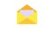 Email Icon. Open envelope with letter. Mail and messaging icon in flat style