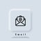 Email Icon. Open envelope. Newsletter logo. Email and messaging icons. Email marketing campaign. Vector EPS 10. UI icon.
