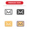 Email icon pack isolated on white background. for your web site design, logo, app, UI. Vector graphics illustration and editable