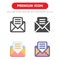 Email icon pack isolated on white background. for your web site design, logo, app, UI. Vector graphics illustration and editable