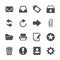 Email icon set, vector eps10