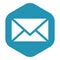 Email icon. Sign of a closed envelope. Email.