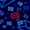 Email icon targeted by electronic surveillance in cyberspace