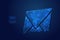 Email low poly blue