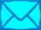 Email mail blue sign