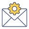 email management icon modern illustration