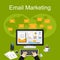 Email marketing illustration. Flat design illustration concepts for business