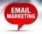 Email Marketing Red Bubble Background