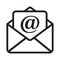 Email message envelope icon vector.mail message inbox.E-Mail Web Inbox