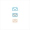 Email messaging icon flat vector logo design trendy