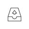 Email outbox line icon