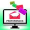 Email Preferences Mailbox Profile Settings 3d Illustration