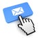 email push button concept 3d illustration