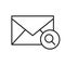 Email search linear icon