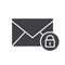 Email security glyph icon