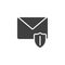 Email security vector icon