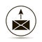 Email sent. Vector icon on white background.