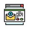 email subscriptions increment color icon vector illustration