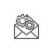 Email support line icon