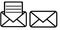 Email symbol letter icon Royalty Free Vector Image