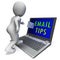 Email Tips Online Postal Solution 3d Rendering