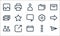 email ui line icons. linear set. quality vector line set such as send, calendar, people, more, new window, mails, setting, folders