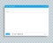 Email window interface template. Mail message interface blank website panel screen with send form. Vector