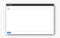 Email window mockup. Empty email message window with toolbar and minimalistic interface