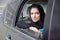 Emarati Arab Business woman in the car