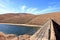 Embalse de los Molinos, Fuerteventura, Canary Islands: low water in the old reservoir