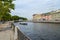 The embankment of the Fontanka river in St. Petersburg
